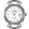 Rolex Datejust 41 White Dial Gold & Steel Men's Watch M126334-0009