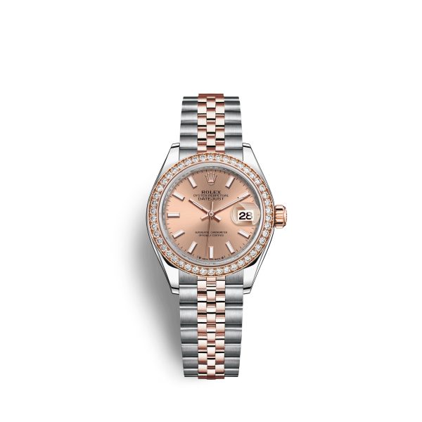 Rolex Lady-Datejust 28, Oystersteel and 18k Everose Gold, Ref# 279381RBR-0023 Rolex Lady-Datejust 28, Oystersteel and 18k Everose Gold, Ref# 279381RBR-0023
