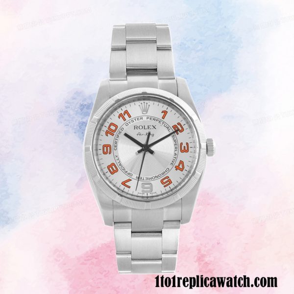 1:1 replica Rolex Air-king 114210SAO Rolex Calibre 2813 Men's Silver-tone Silver Dial 1:1 replica Rolex Air-king 114210SAO Rolex Calibre 2813 Men's Silver-tone Silver Dial