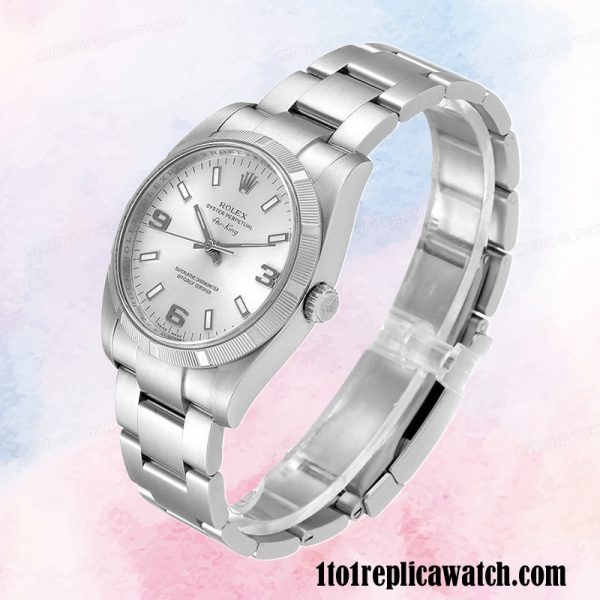 1:1 replica Rolex Air-king Men's Rolex Calibre 2813 114210SSO Silver Dial 15mm 1:1 replica Rolex Air-king Men's Rolex Calibre 2813 114210SSO Silver Dial 15mm