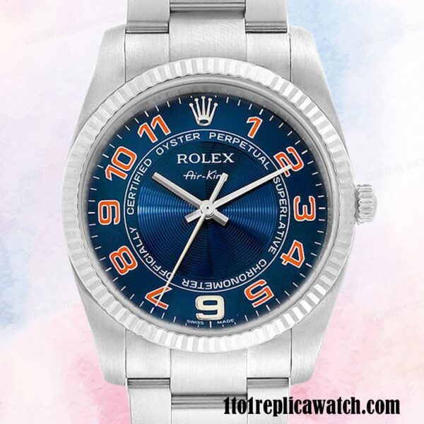1:1 replica Rolex Air-king Men's 114234BLAO Rolex Calibre 2813 Silver-tone 1:1 replica Rolex Air-king Men's 114234BLAO Rolex Calibre 2813 Silver-tone