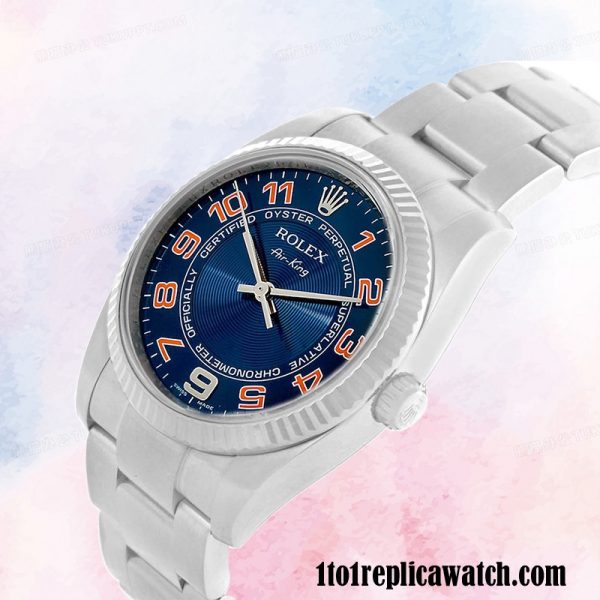 1:1 replica Rolex Air-king Men's 114234BLAO Rolex Calibre 2813 Silver-tone 1:1 replica Rolex Air-king Men's 114234BLAO Rolex Calibre 2813 Silver-tone