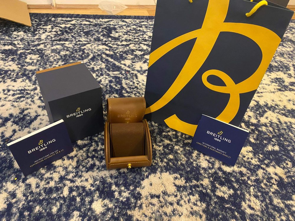 Breitling Box and papers