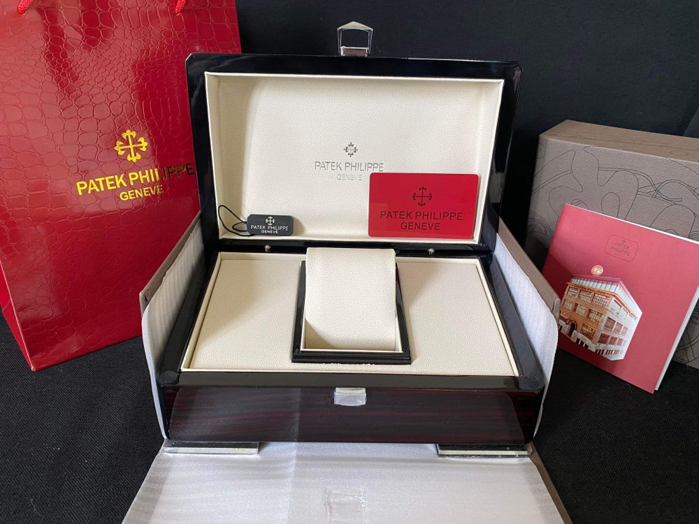 Patek box and papers