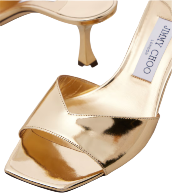 Skye 70 metallic leather mules Skye 70 metallic leather mules