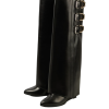 Shark Lock Buckles 90 leather knee-high boots