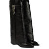 Shark Lock Cowboy leather knee-high boots