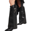 Shark Lock Cowboy leather knee-high boots