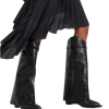 Shark Lock Cowboy leather knee-high boots