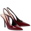 Signoria patent leather slingback pumps