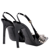 Embellished patent leather slingback pumps Embellished patent leather slingback pumps