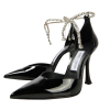 Stevie 100 embellished patent leather pumps