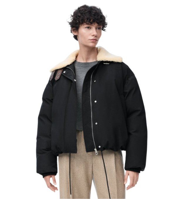 Lamb Collar Belt Cotton Jacket Lamb Collar Belt Cotton Jacket