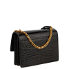 Sunset Medium croc-effect leather shoulder bag