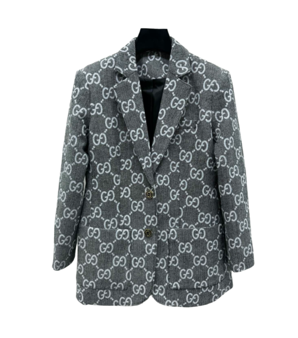 Monogram Jacquard Logo Jacket