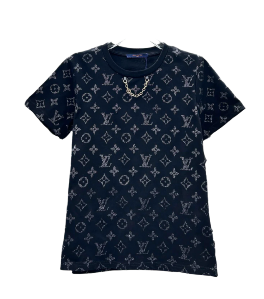 Floral Chain Detail T-Shirt