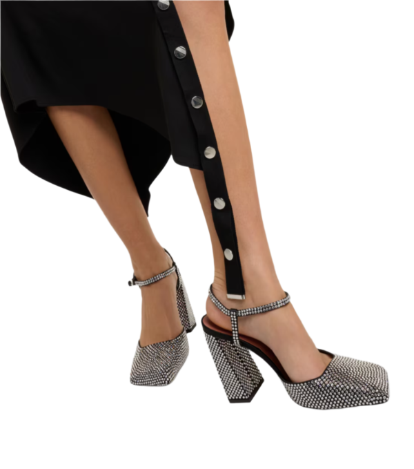 Charlotte 95 embellished satin pumps