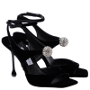 Orb 95 embellished velvet sandals