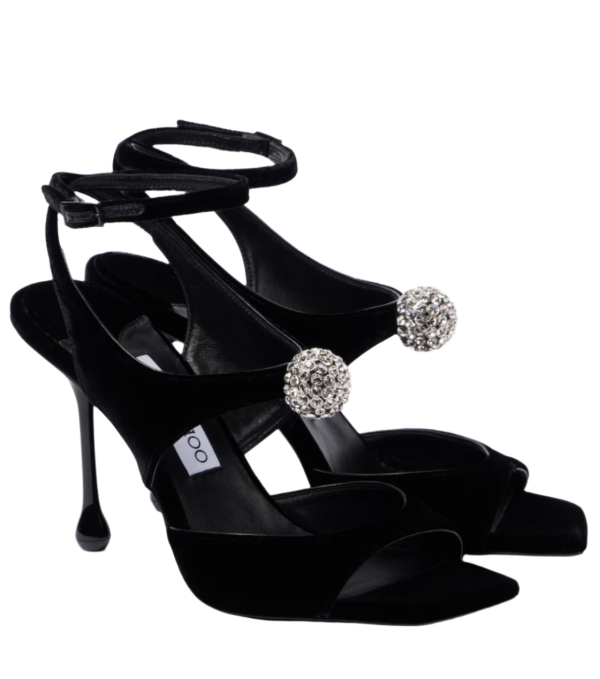 Orb 95 embellished velvet sandals
