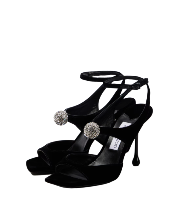 Orb 95 embellished velvet sandals