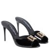 DG patent leather mules DG patent leather mules