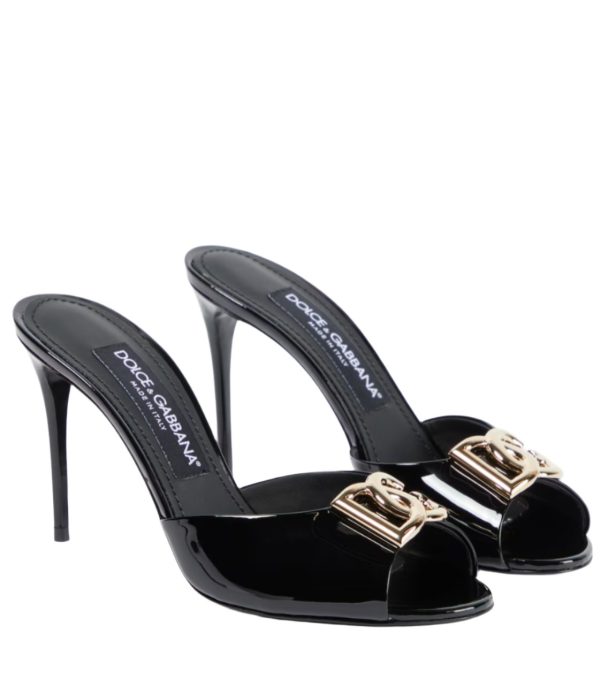 DG patent leather mules DG patent leather mules