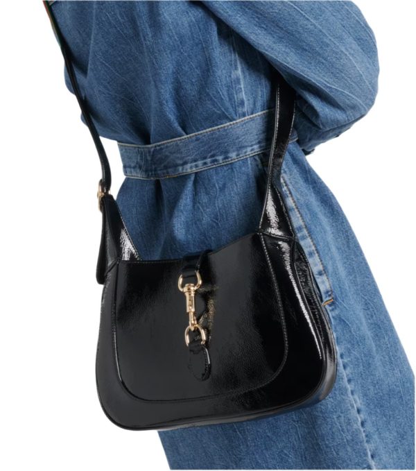 Gucci Jackie Small patent leather shoulder bag