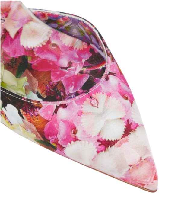 Iriza 100 floral crêpe satin pumps