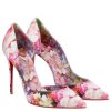 Iriza 100 floral crêpe satin pumps