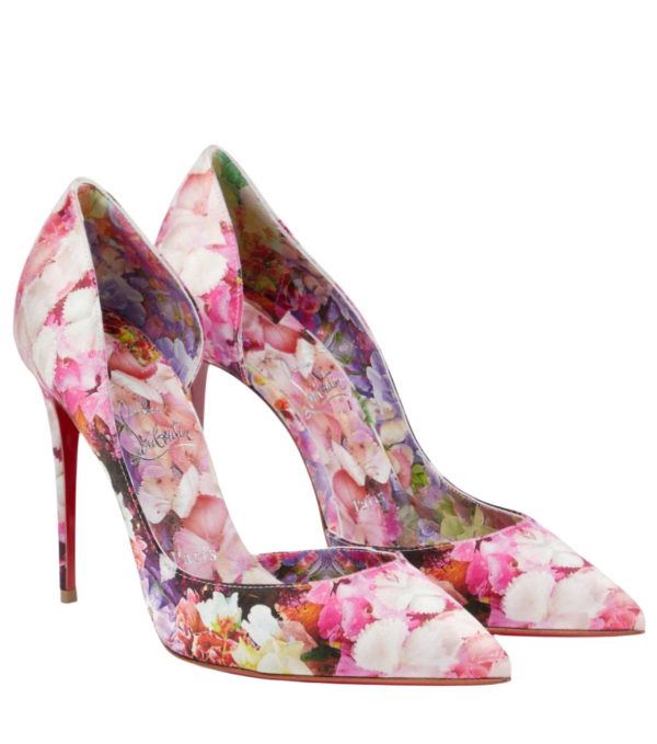 Iriza 100 floral crêpe satin pumps