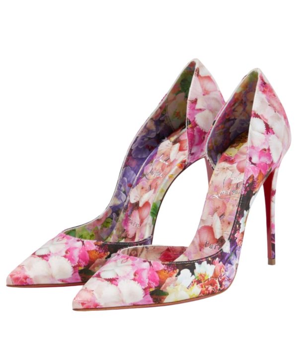 Iriza 100 floral crêpe satin pumps
