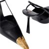 Jeanne 110 leather slingback pumps Jeanne 110 leather slingback pumps