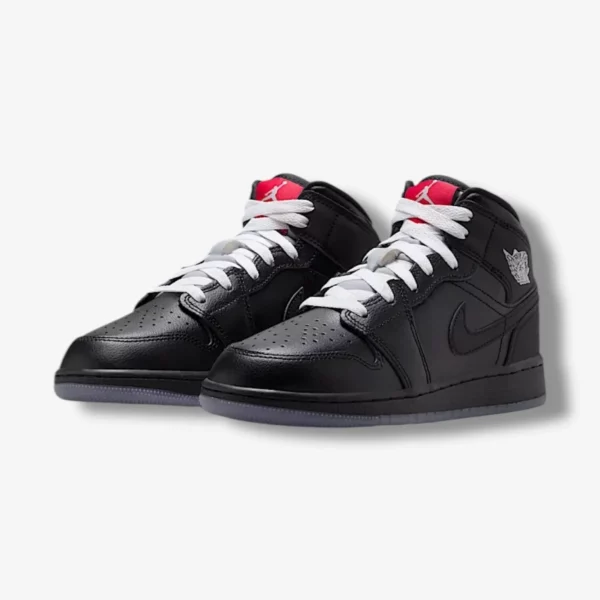 Air Jordan 1 Mid BG Black White Wolf Grey