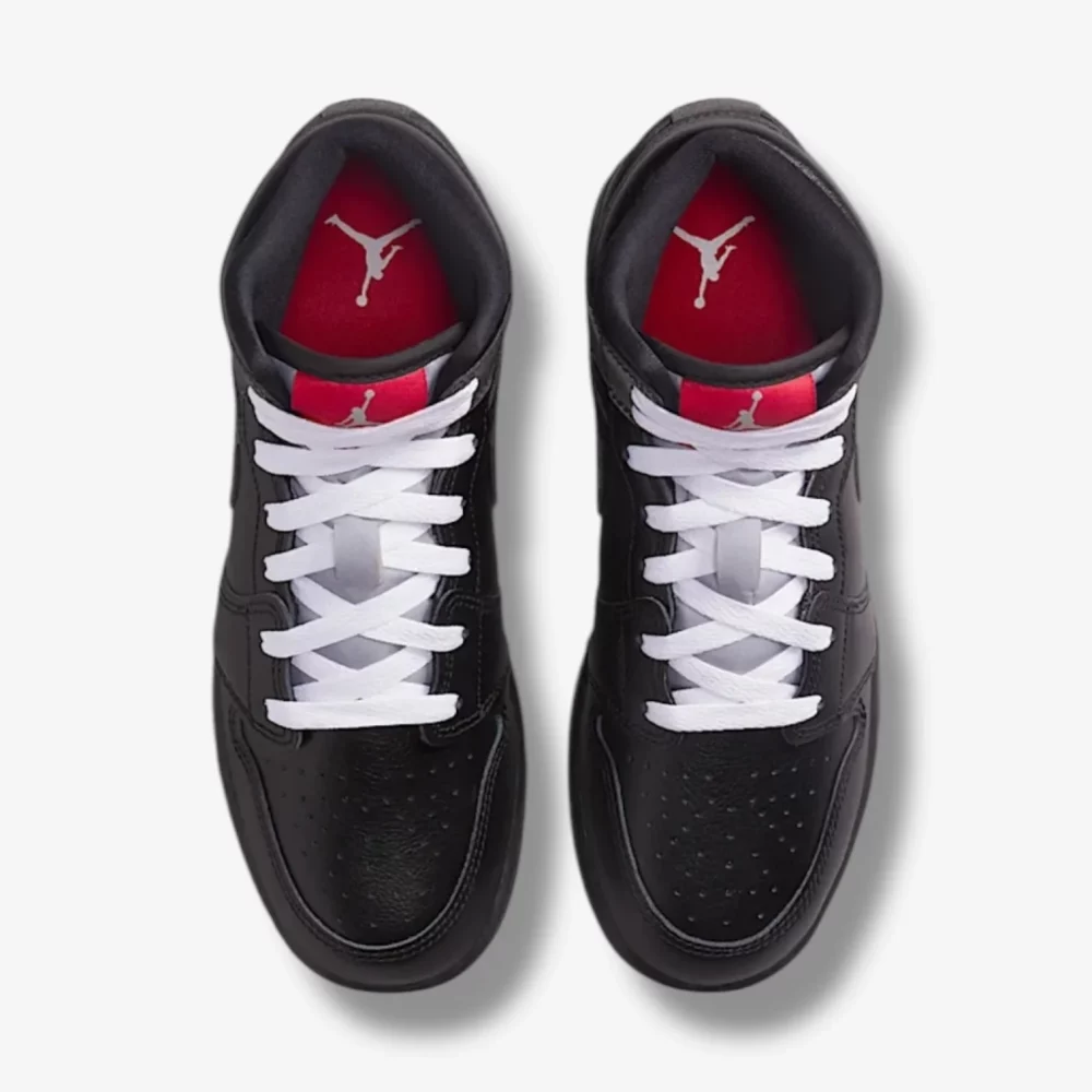 Air Jordan 1 Mid BG Black White Wolf Grey