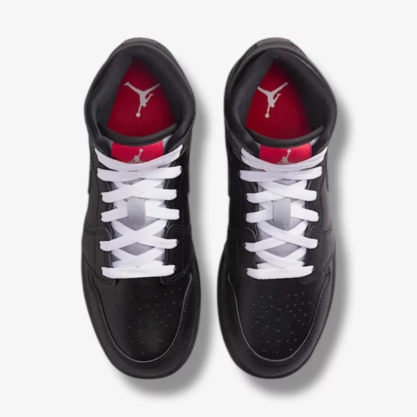 Air Jordan 1 Mid BG Black White Wolf Grey