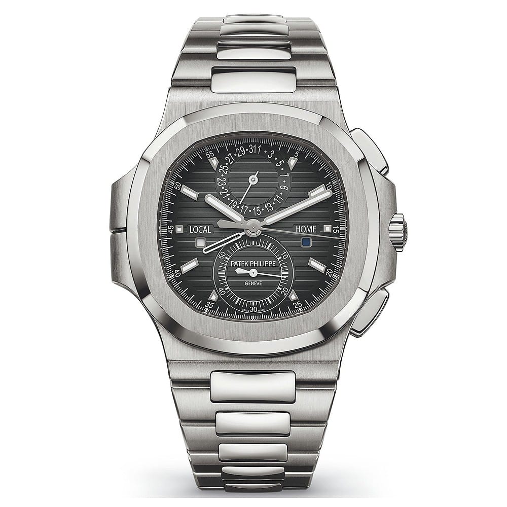 ᐉ Patek Philippe 5990/1A-001 Nautilus Travel Time Chronograph Stainless Steel Automatic Men's Watch Price ⇒ Mio Jewelry