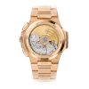 ᐉ Patek Philippe 5990/1R-001 Nautilus Travel Time Chronograph 18k Rose gold Watch Price ⇒ Mio Jewelry